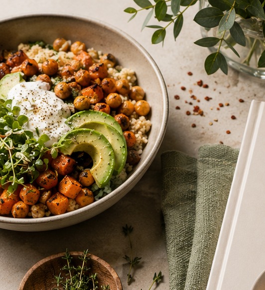 Fresh lunch bowl